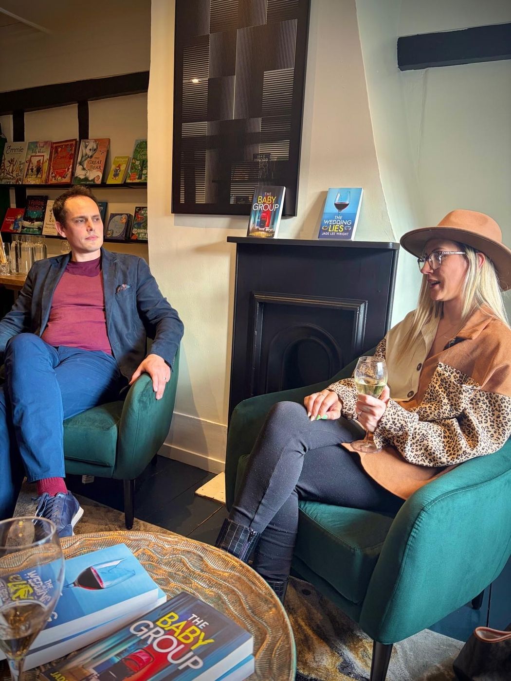 In conversation at the bookshop